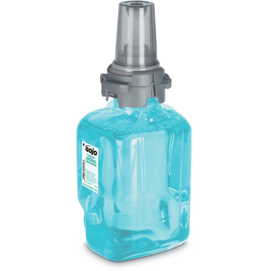 Gojo&reg; ADX-7 Dispenser Refill Botanical Foam Soap - Botanical Scent - 23.67 fl oz - Pump Bottle Dispenser - Skin, Hand - Moisturizing - Emerald Green - Rich Lather, Bio-based - 1 Each