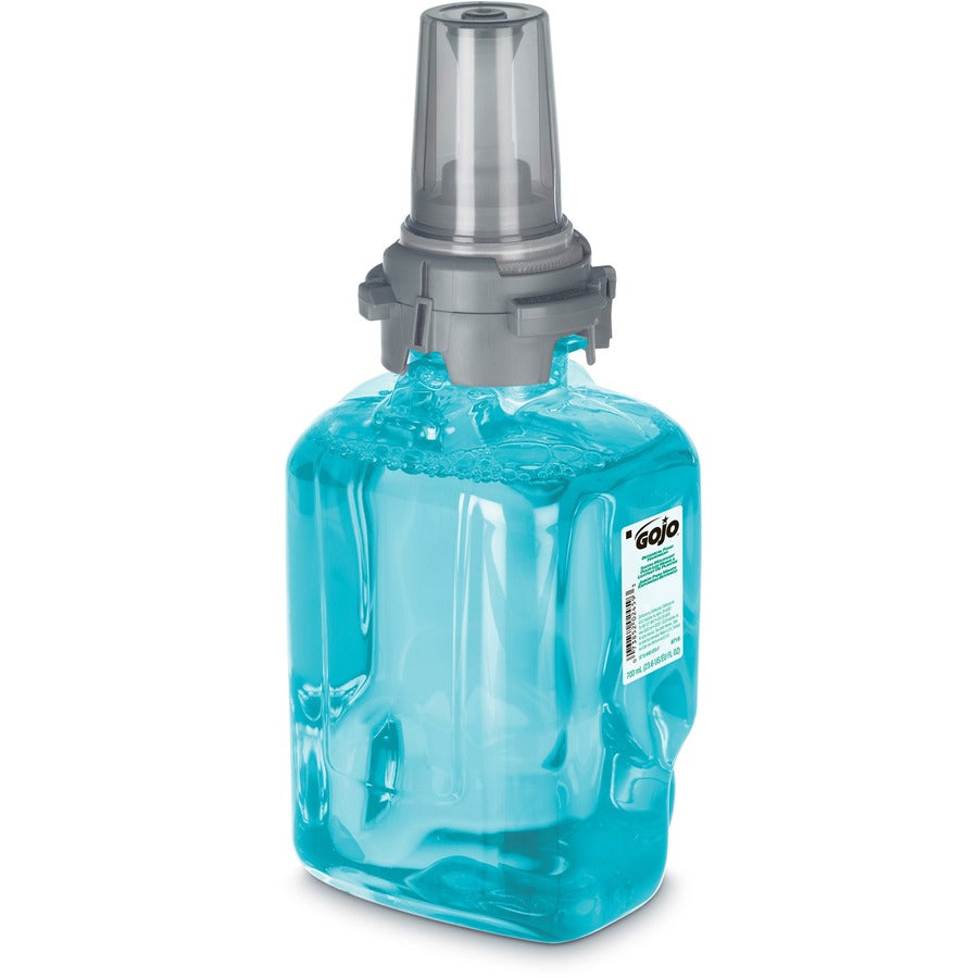Gojo&reg; ADX-7 Dispenser Refill Botanical Foam Soap - Botanical Scent - 23.67 fl oz - Pump Bottle Dispenser - Skin, Hand - Moisturizing - Emerald Green - Rich Lather, Bio-based - 1 Each