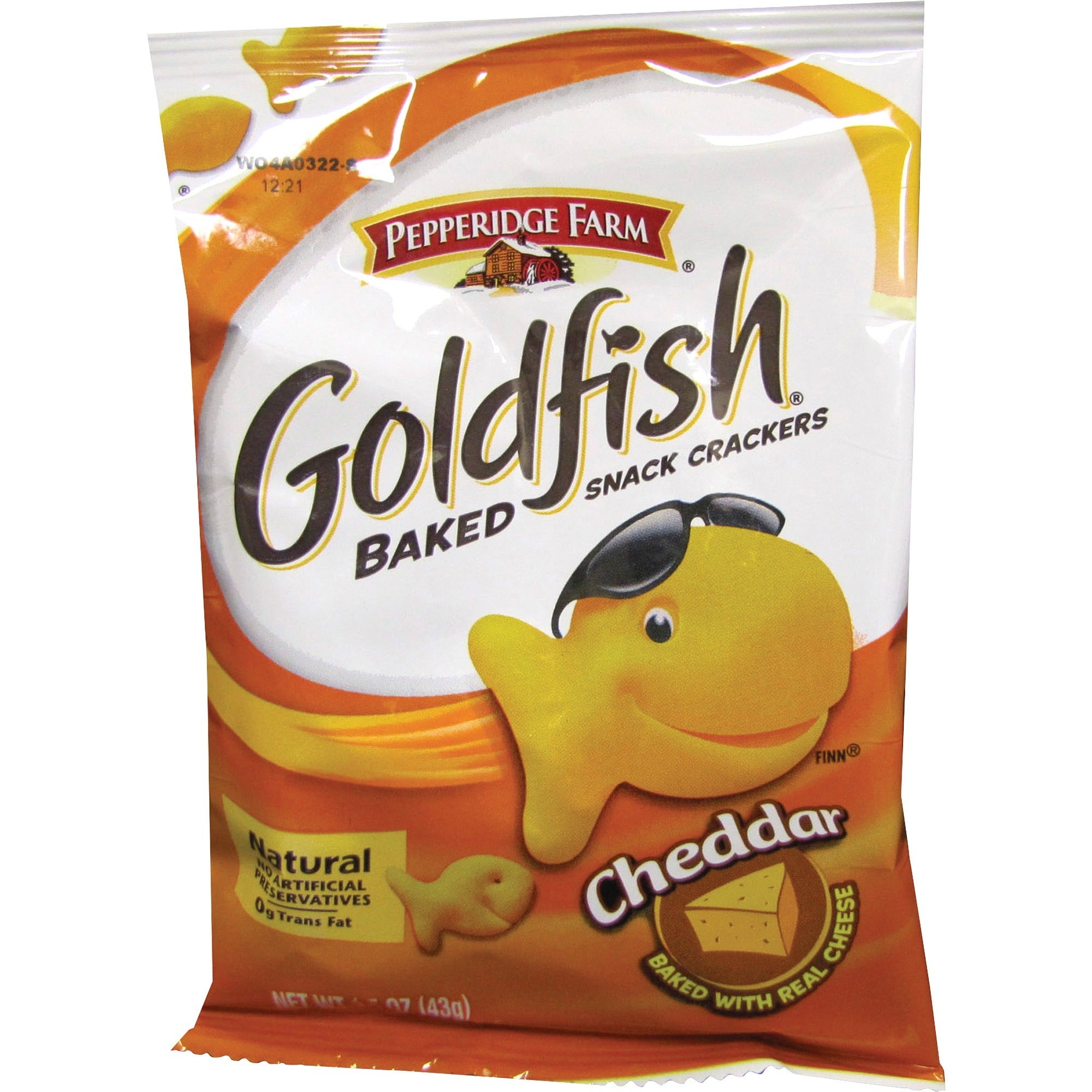 Trans Fat Free - Cheddar - 1 Serving Bag - 1.50 oz - 72 / Carton