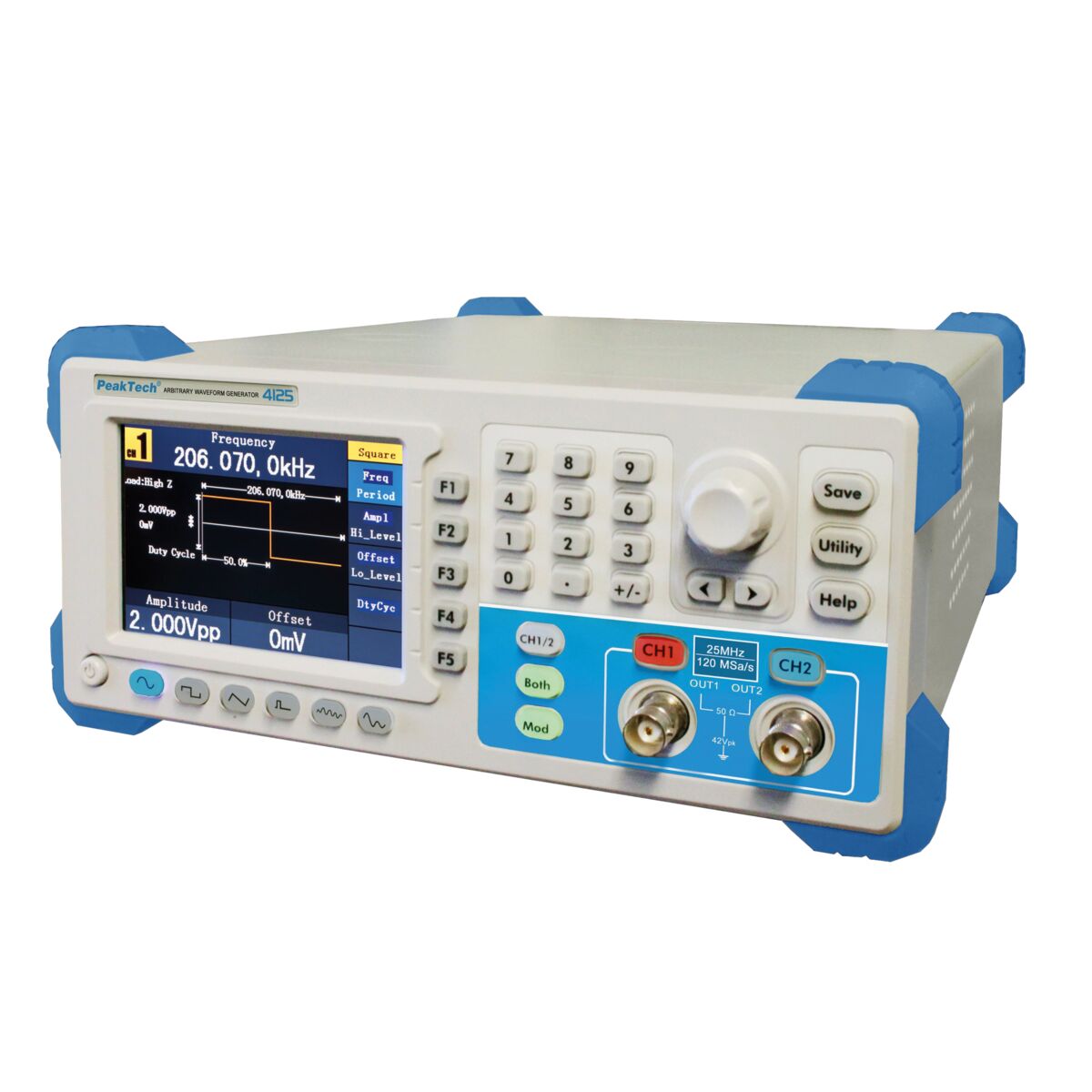 Function Generator –
1 µHz - 25 MHz