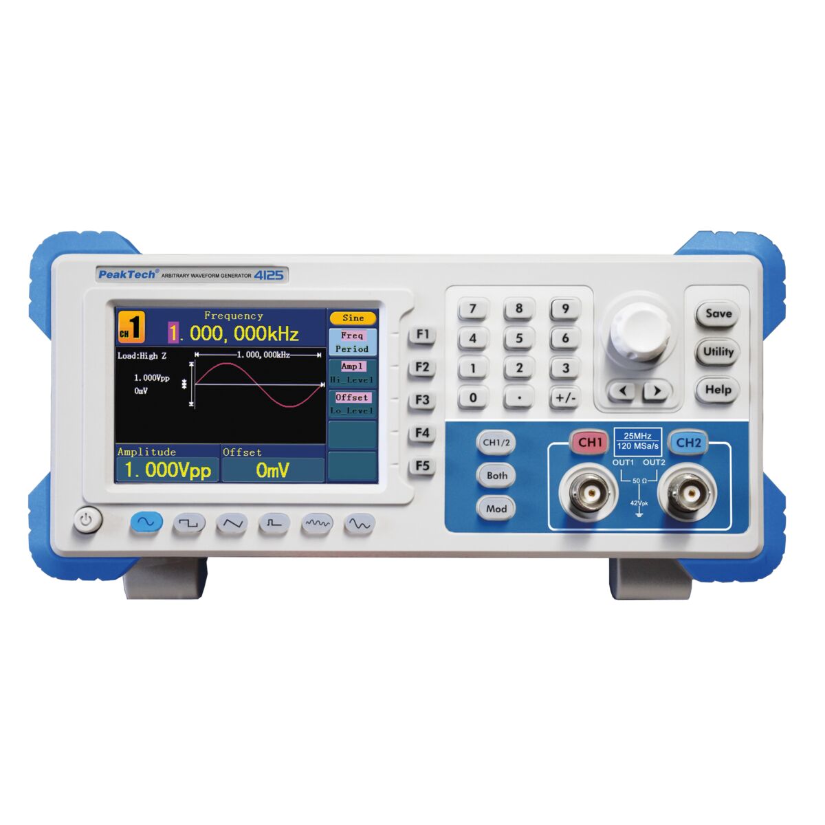 Function Generator –
1 µHz - 25 MHz