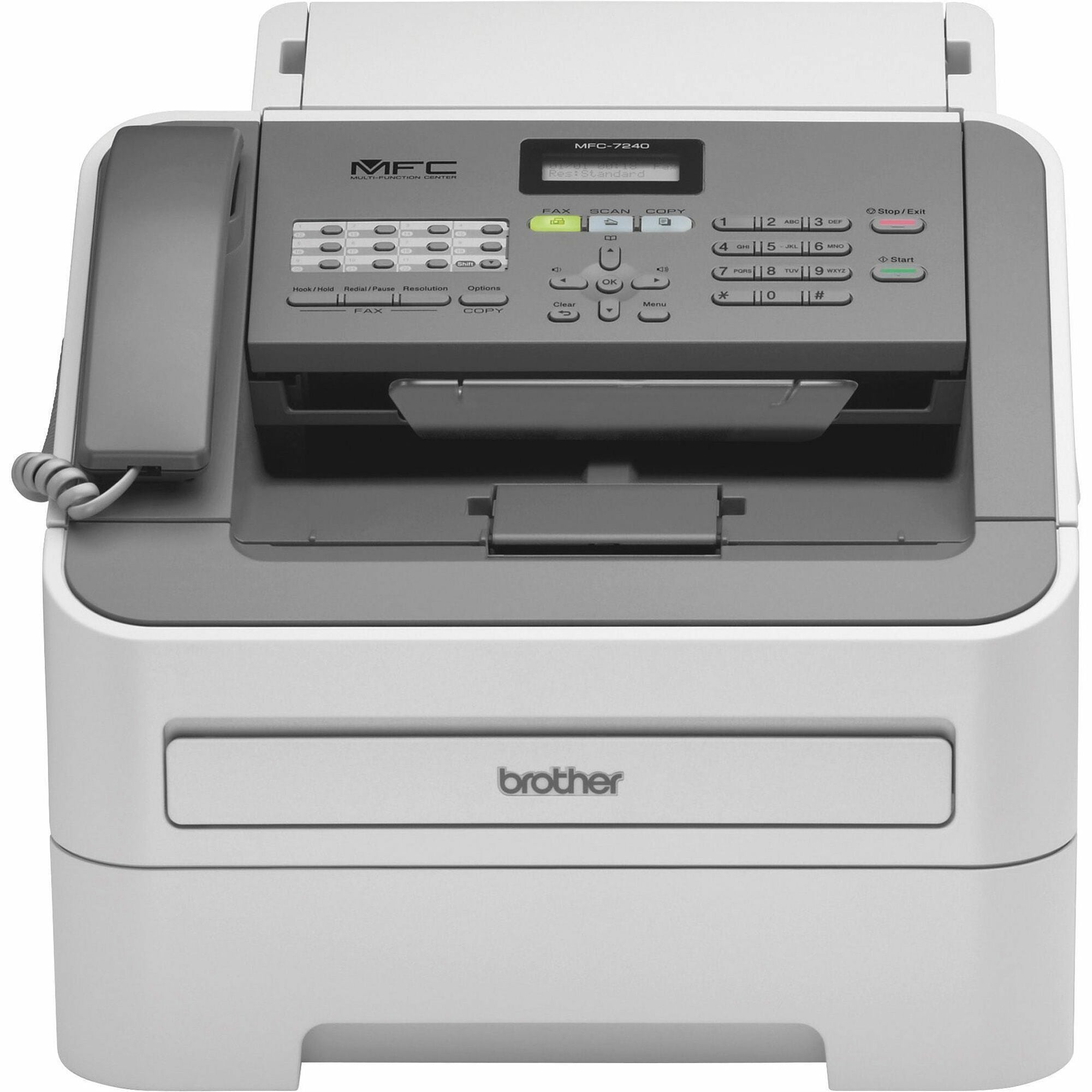 Copier/Fax/Printer/Scanner - 21 ppm Mono Print - 2400 x 600 dpi Print - Up to 10000 Pages Monthly - 250 sheets Input - Color Scanner - 600 dpi Optical Scan - Monochrome Fax - USB - For Plain Paper Print - 1 Each