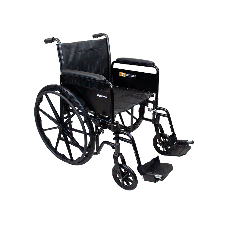DynaRide S2 Wheelchair - 20" x 16" w/ Detach Full Arm FR,  1 Quantity per Case
