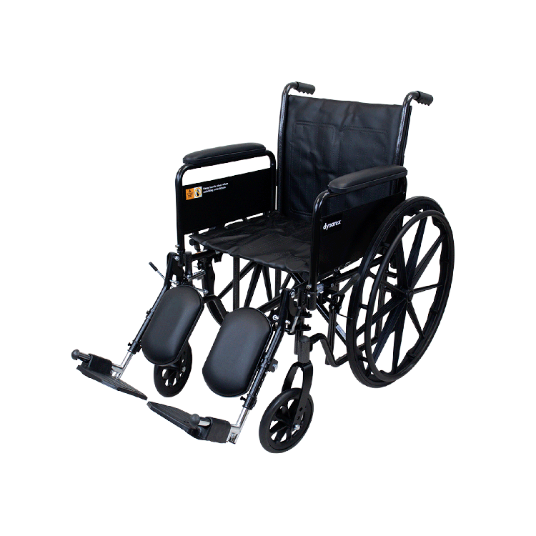DynaRide S2 Wheelchair - 20" x 16" w/ Detach Full Arm ELR,  1 Quantity per Case