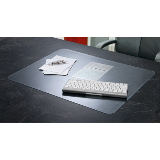 Artistic Krystal Antimicrobial Desk Pad - Rectangular - 24" Width x 19" Depth - Vinyl - Clear