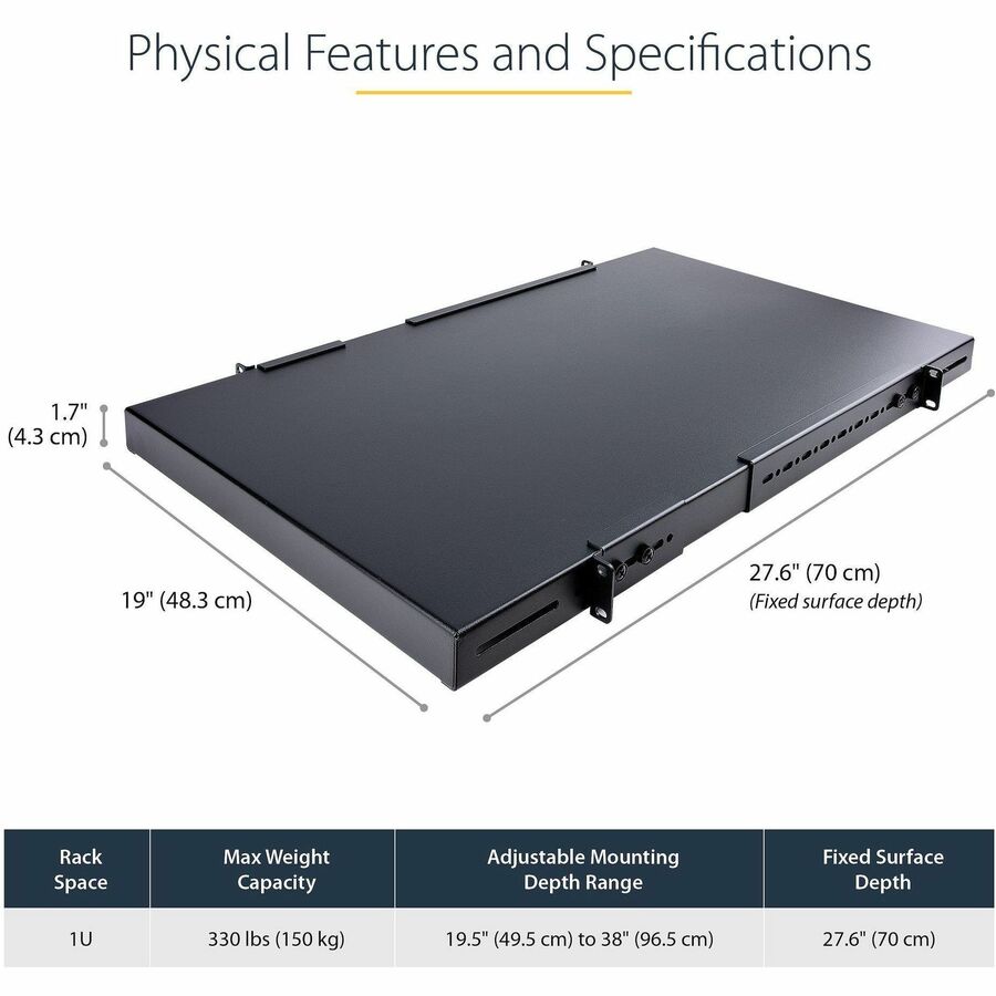 StarTech.com ADJSHELFHD Rack Shelf