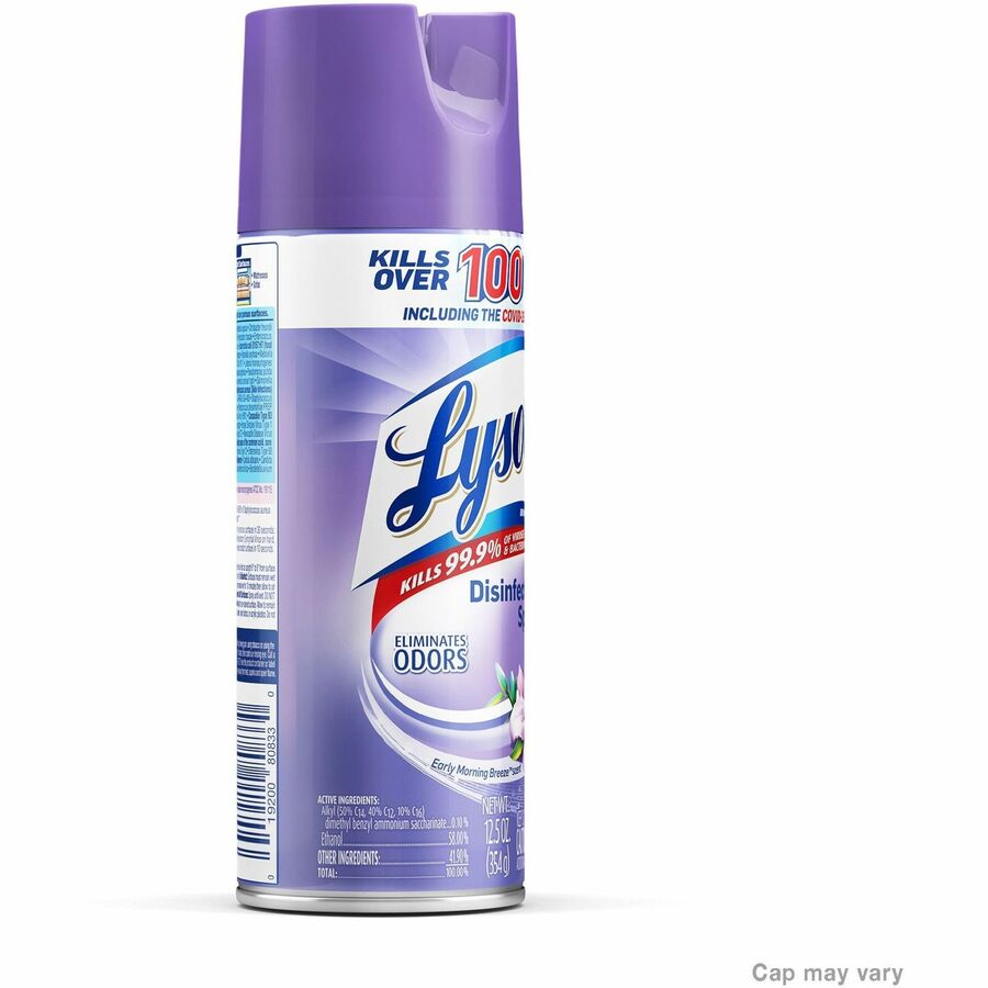 Lysol Early Morning Breeze Disinfectant Spray - 12.5 fl oz (0.4 quart) - Early Morning Breeze Scent - Disinfectant - Clear Can - 1 Each