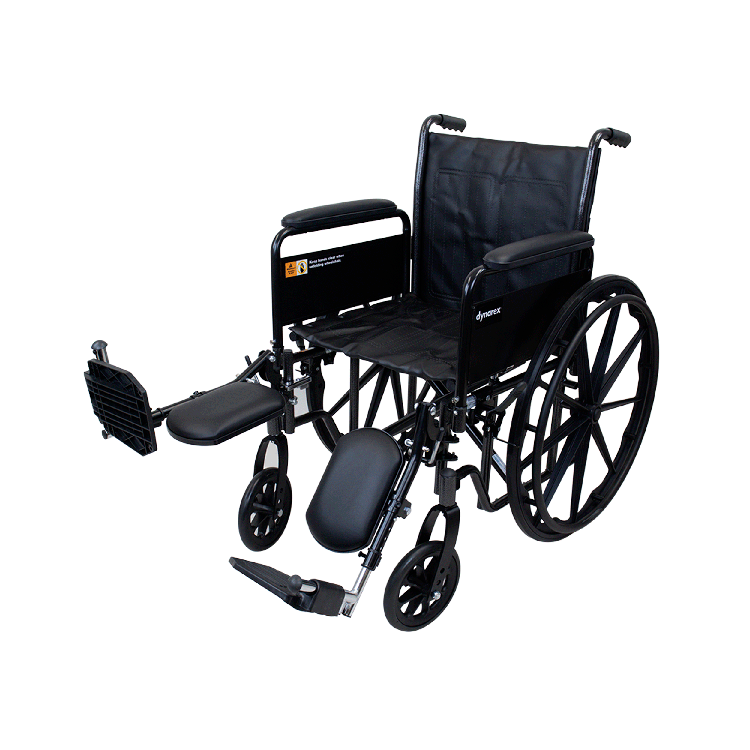 DynaRide S2 Wheelchair - 20" x 16" w/ Detach Full Arm ELR,  1 Quantity per Case