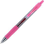 G2 Premium Gel Ink Retractable Pens - 0.7 mm Fine Pen Point - Refillable - Retractable - Pink Ink - Gel-based - Translucent Barrel - 1 Dozen
