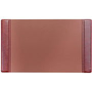 Dacasso Leather Side-Rail Desk Pad - 20" Width - Leather - Brown - 1 Each