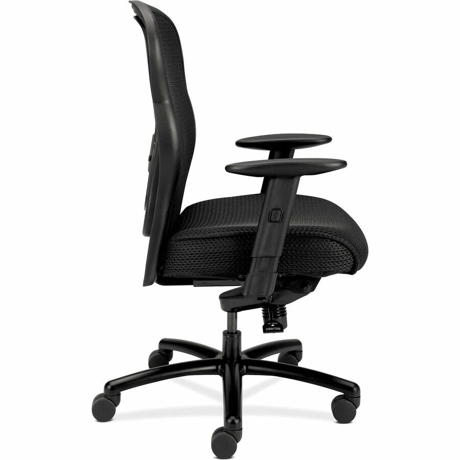 Mesh Seat Material - Mesh Back Material - Black - Fabric - 1 Each