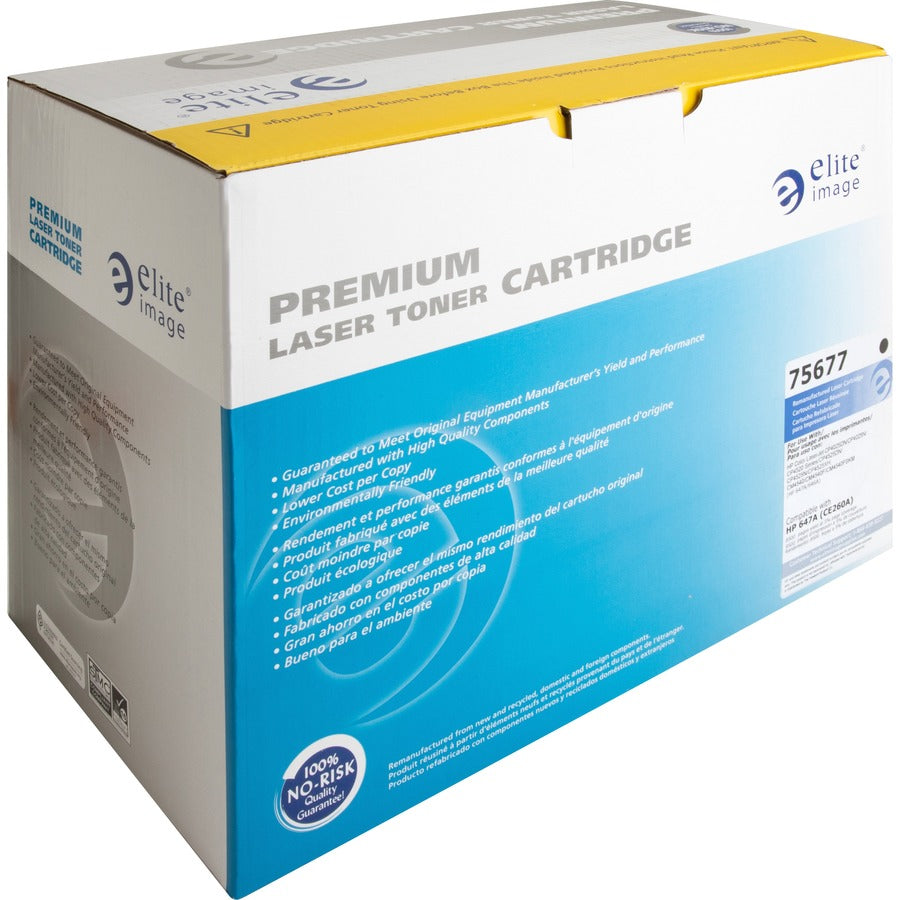 Elite Image Remanufactured Laser Toner Cartridge 647A (CE260A) - Black - 1 Each