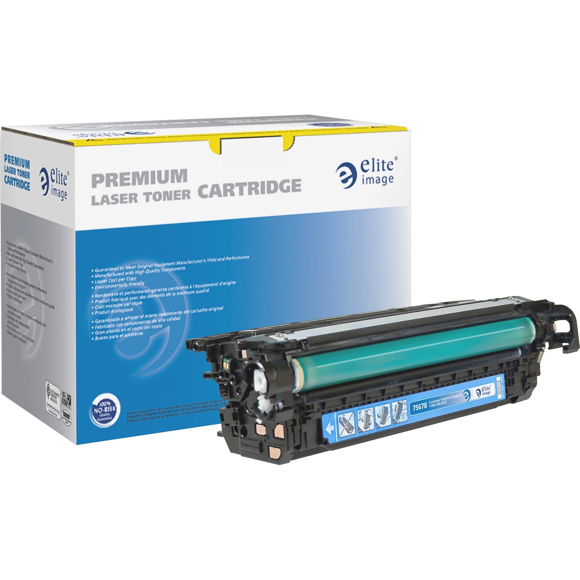 Elite Image Remanufactured Laser Toner Cartridge 648A (CE261A) - Cyan - 1 Each