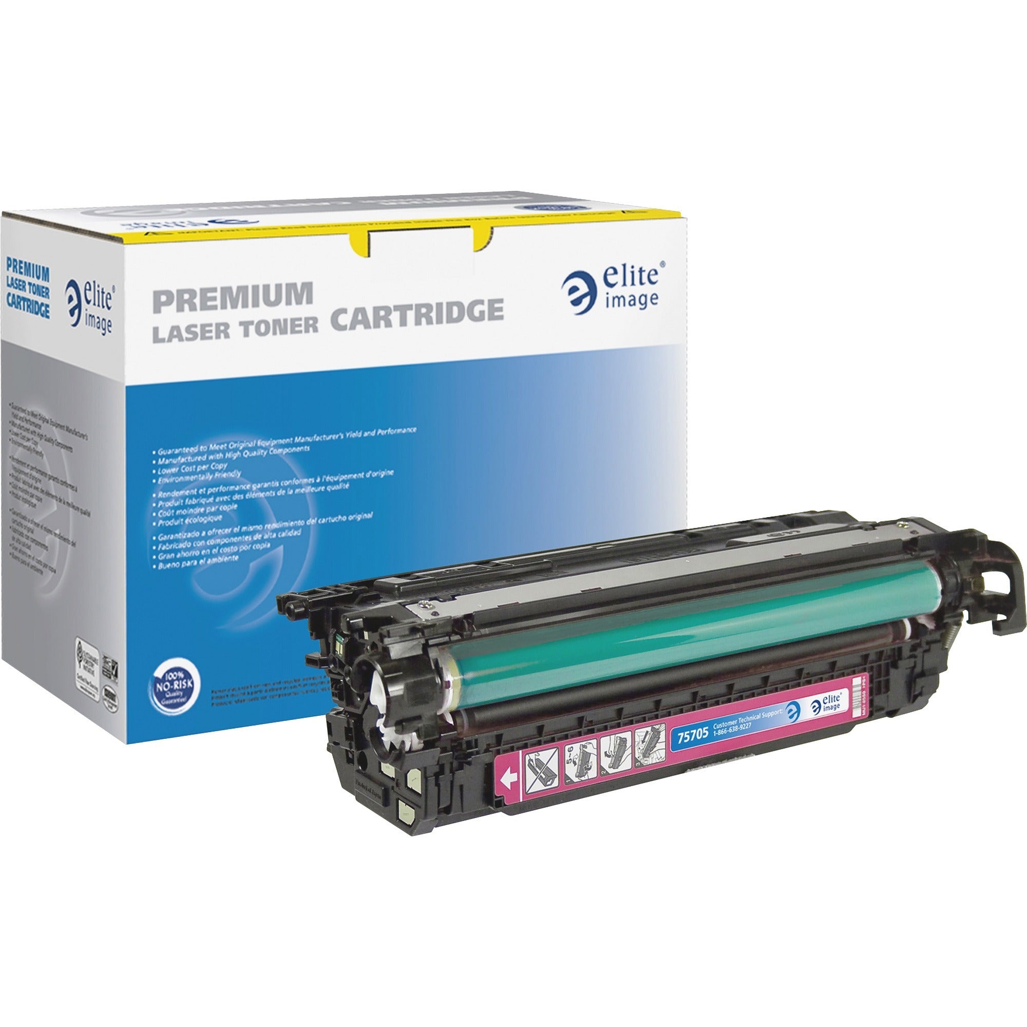 Elite Image Remanufactured Laser Toner Cartridge 648A (CE263A) - Magenta - 1 Each
