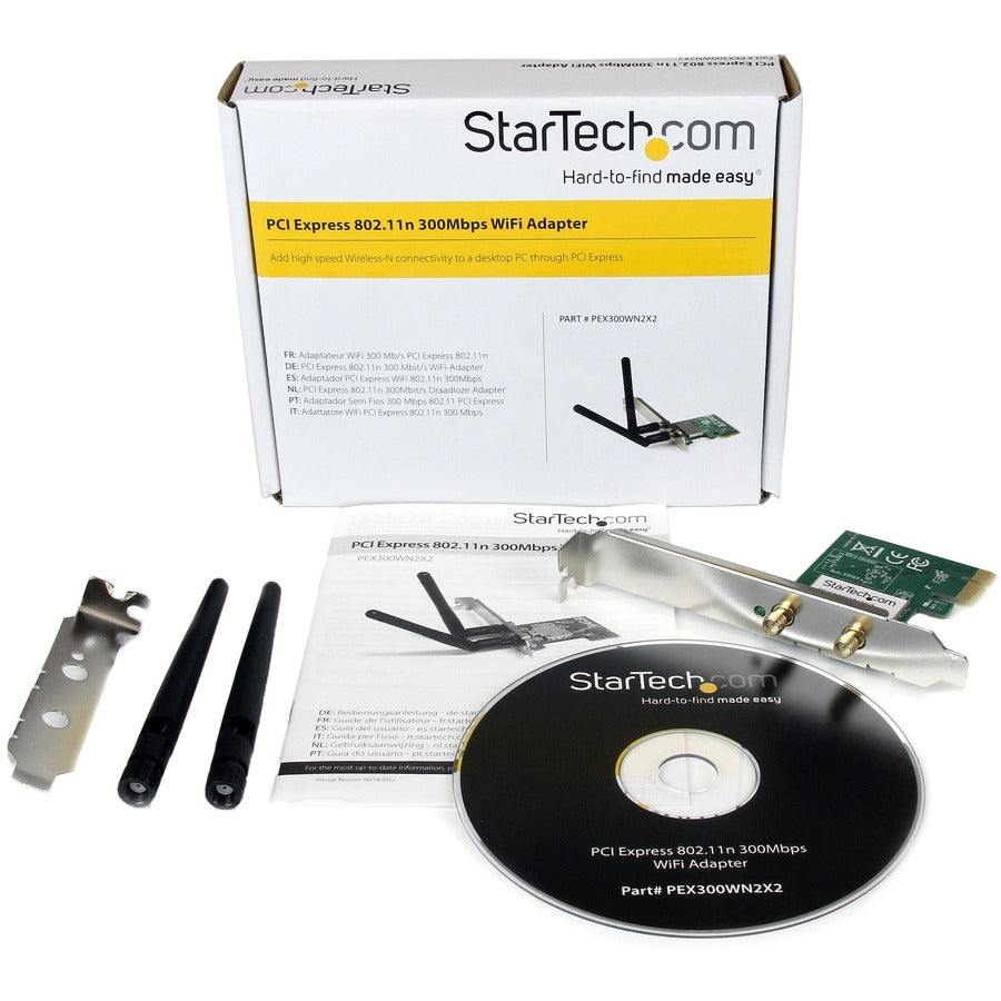 StarTech.com IEEE 802.11n Wi-Fi Adapter for Desktop Computer - TAA Compliant