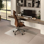 ES ROBBINS EverLife Rectangular Chair Mat - Pile Carpet - 60" Length x 46" Width x 0.375" Thickness - Rectangular - Vinyl - Clear - 1 Each