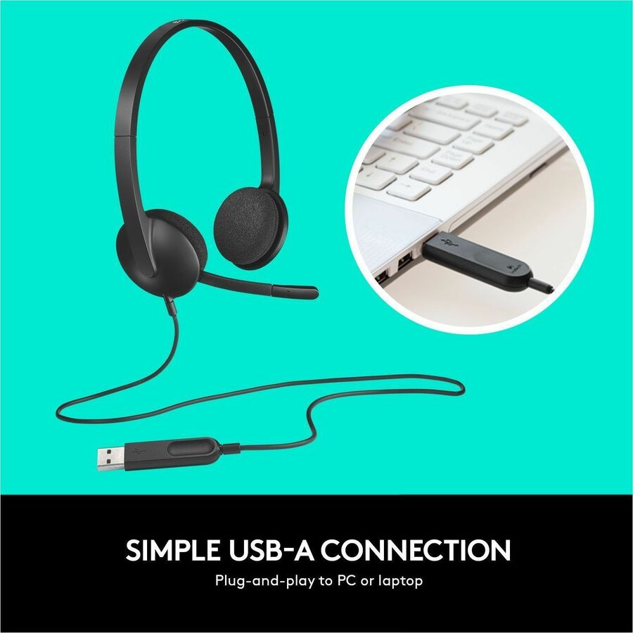 Stereo - USB - Wired - 20 Hz to 20 kHz - Over-the-head - Binaural - Semi-open - 6 ft Cable - Black