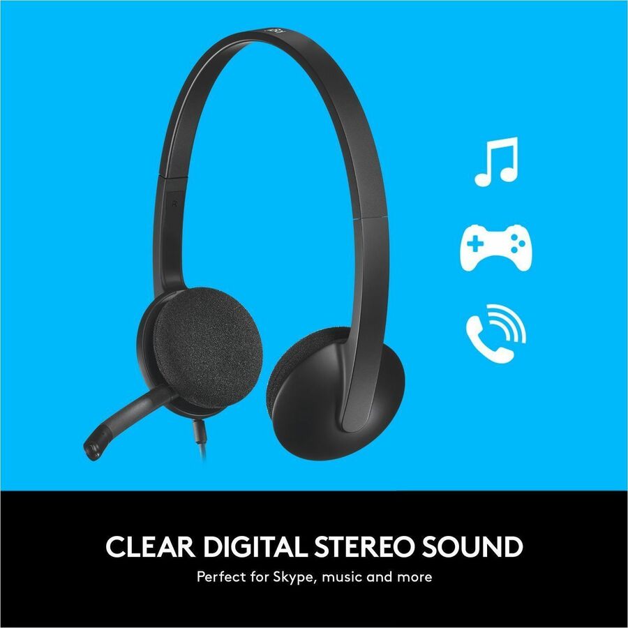 Stereo - USB - Wired - 20 Hz to 20 kHz - Over-the-head - Binaural - Semi-open - 6 ft Cable - Black