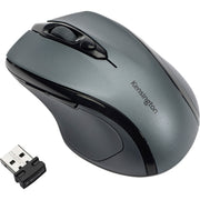 Kensington Pro Fit Mid-size Wireless Mouse - Optical - Wireless - Radio Frequency - 2.40 GHz - Graphite Gray - USB - 1750 dpi - Scroll Wheel - Right-handed - 1 Each