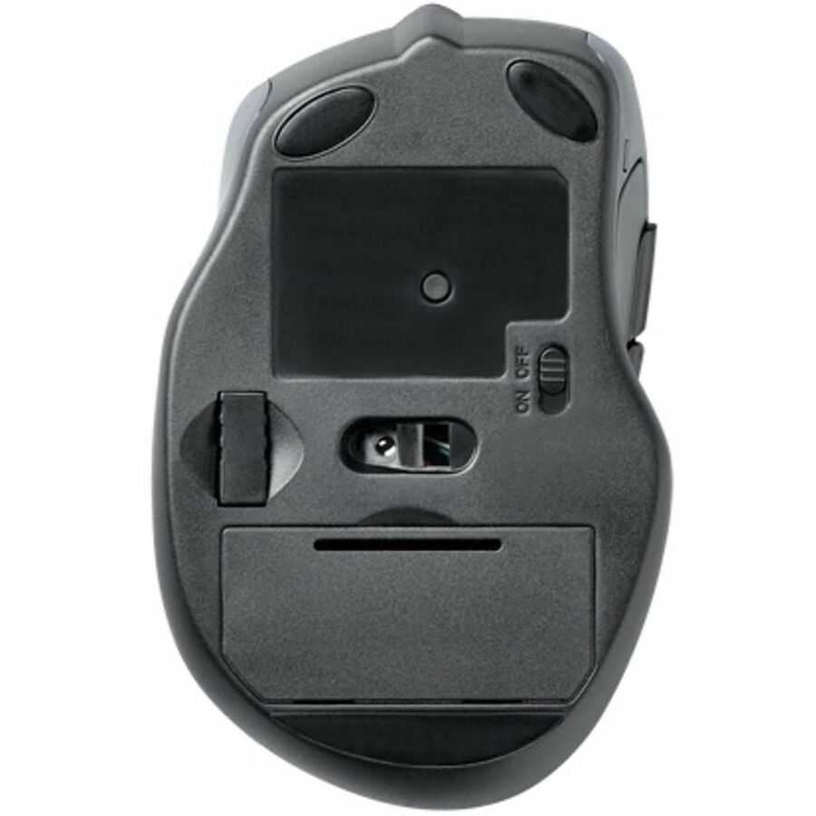 Kensington Pro Fit Mid-size Wireless Mouse - Optical - Wireless - Radio Frequency - 2.40 GHz - Graphite Gray - USB - 1750 dpi - Scroll Wheel - Right-handed - 1 Each