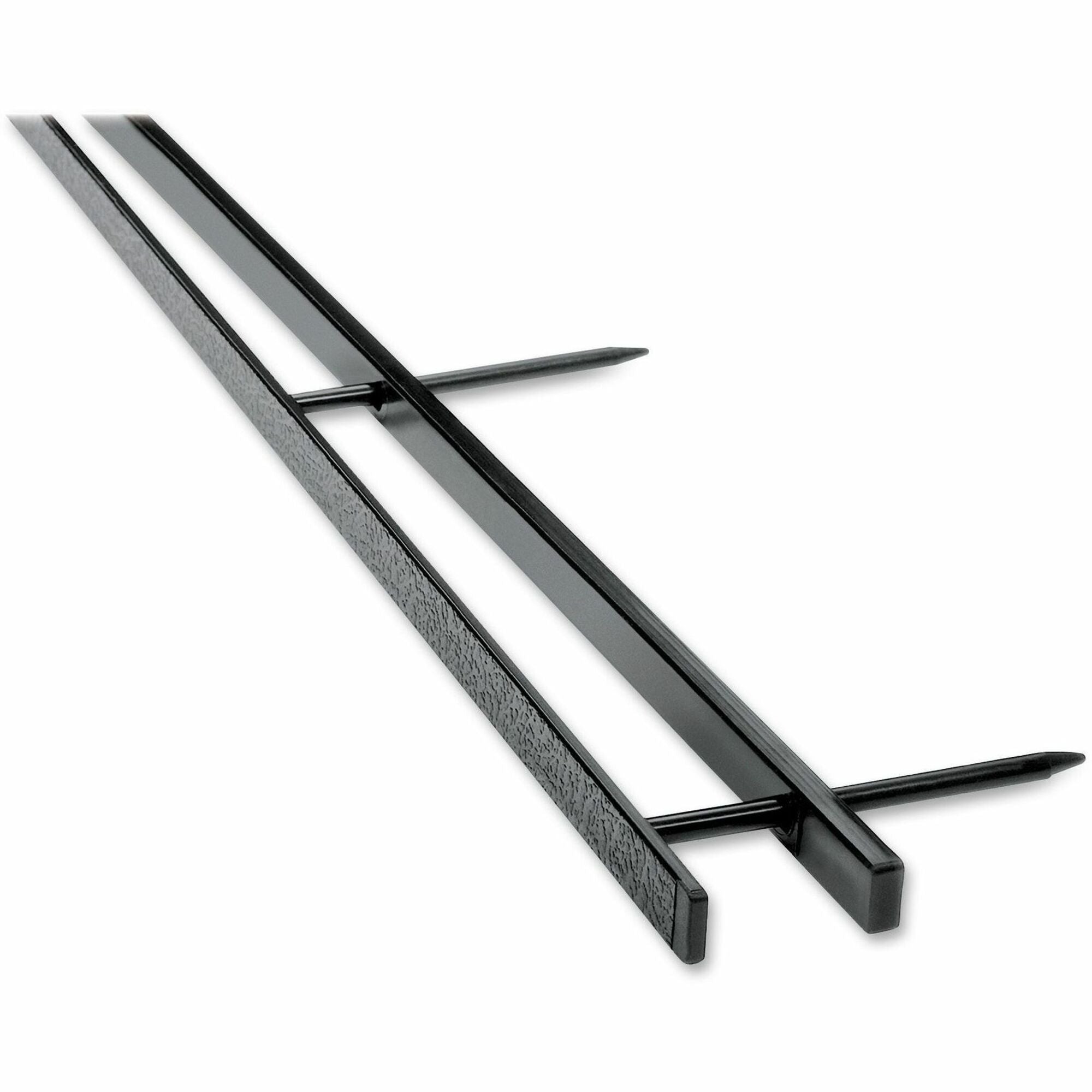 2" Maximum Capacity - 200 x Sheet Capacity - Black - Plastic - 25 / Pack