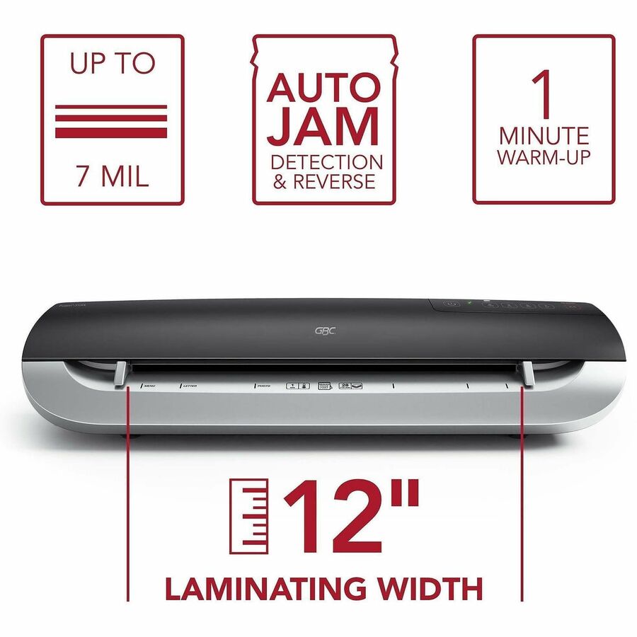 Pouch - 12" Lamination Width - 7 mil Lamination Thickness - Manual Release - 4.3" Height x 5.8" Width