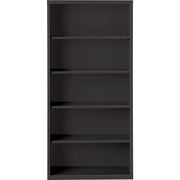 Lorell Fortress Series Bookcase - 34.5" Width x 13" Depth x 72" Height - 5 x Shelf(ves) - Black - Powder Coated - Steel - Recycled