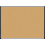 Lorell Satin-Finish Bulletin Board - 48" Board Height x 36" Board Width - Natural Cork Surface - Durable, Self-healing - Silver Anodized Aluminum Frame - 1 Each