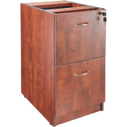 Lorell Essentials Series File/File Fixed File Cabinet - 28.3" Height x 15.5" Width x 21.9" Depth - Total Drawer(s): 2 - Finish: Cherry, Laminate - 1 Each