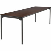 Maxx Legroom™ Wood Folding Table, Walnut - 30" x 96"
