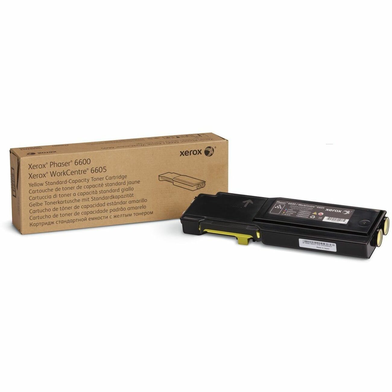 Xerox Original Standard Yield Laser Toner Cartridge - Yellow - 1 Each - 2000 Pages