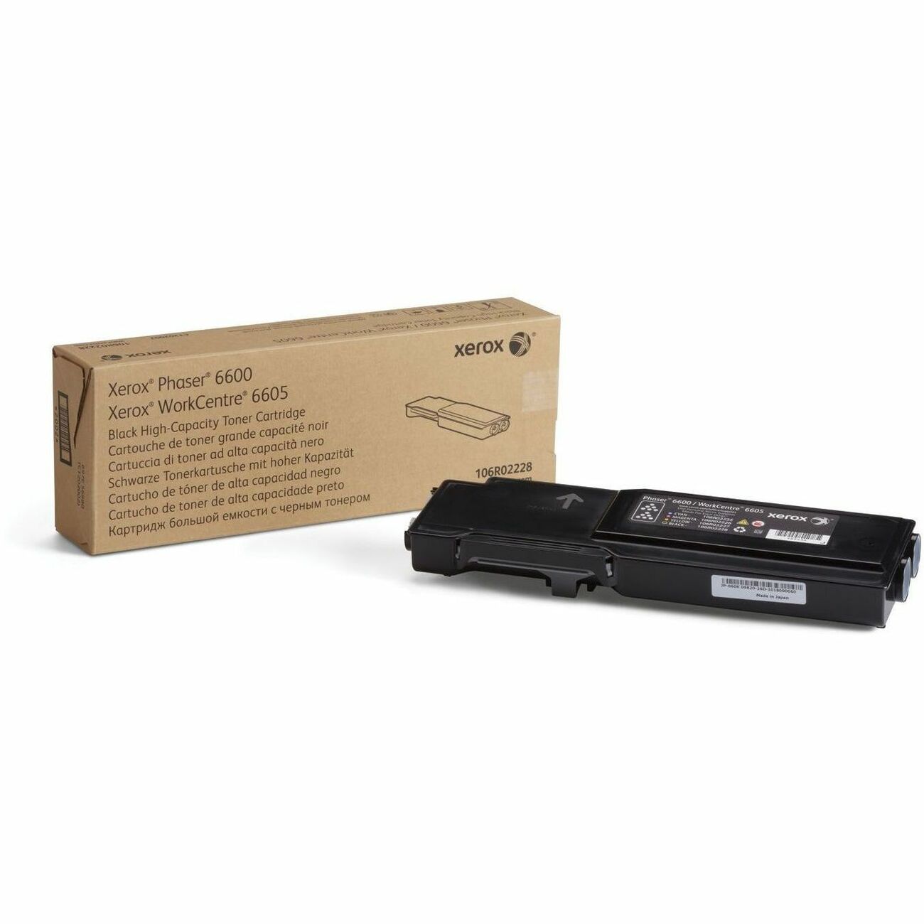Xerox Original High Yield Black Laser Toner Cartridge, 8000 Pages, 1 Each