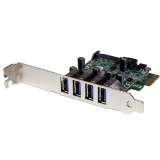 StarTech.com 4 Port PCI Express PCIe SuperSpeed USB 3.0 Controller Card Adapter with UASP