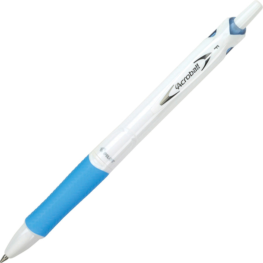 Pilot .7mm Retractable Pens - 0.7 mm Fine Pen Point - Refillable - Retractable - Black Ink - Advanced Ink - White Barrel - Tungsten Carbide Tip - 5 / Pack