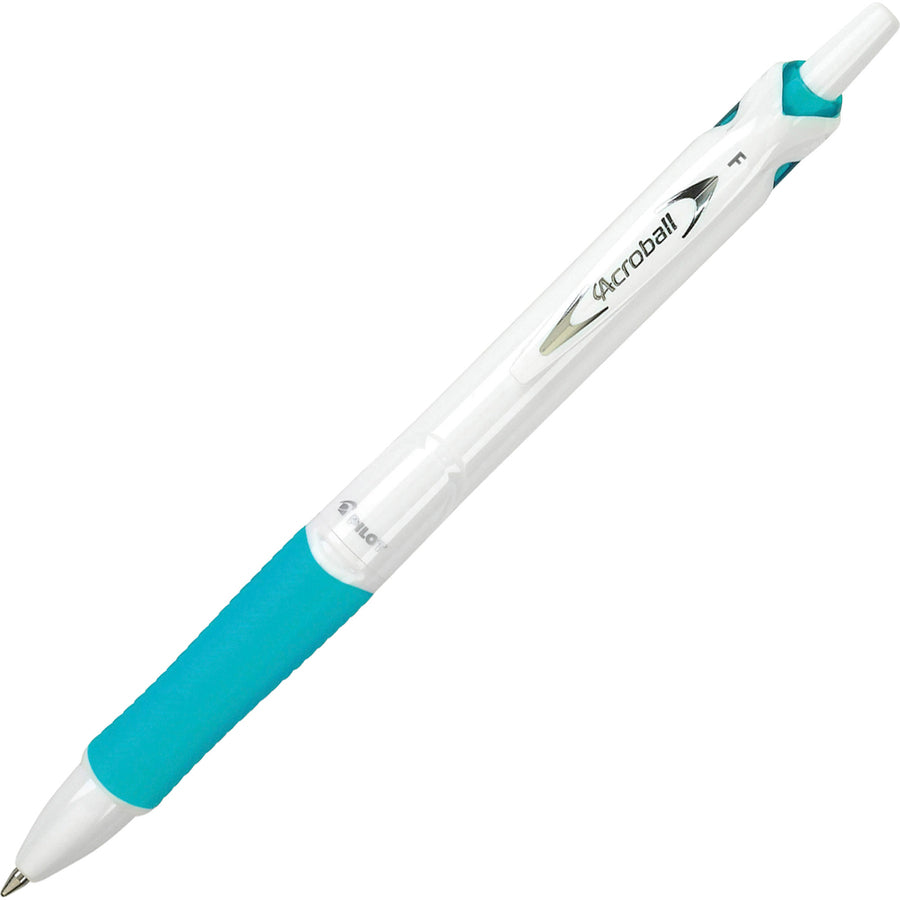 Pilot .7mm Retractable Pens - 0.7 mm Fine Pen Point - Refillable - Retractable - Black Ink - Advanced Ink - White Barrel - Tungsten Carbide Tip - 5 / Pack