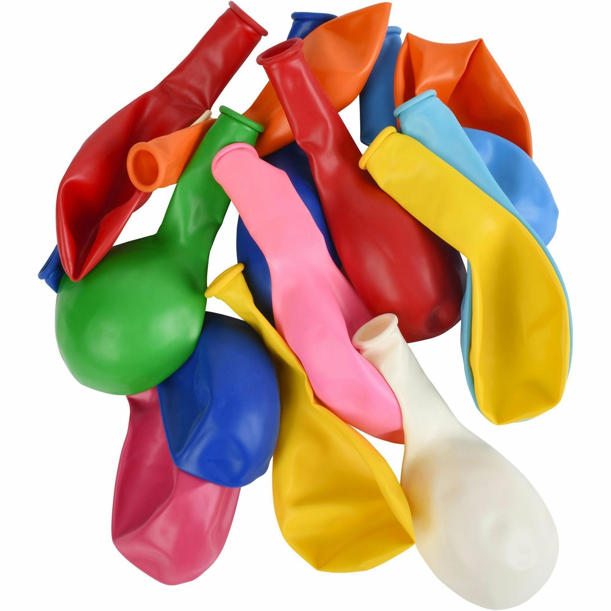 12" Diameter - Assorted - Latex - 100 / Pack