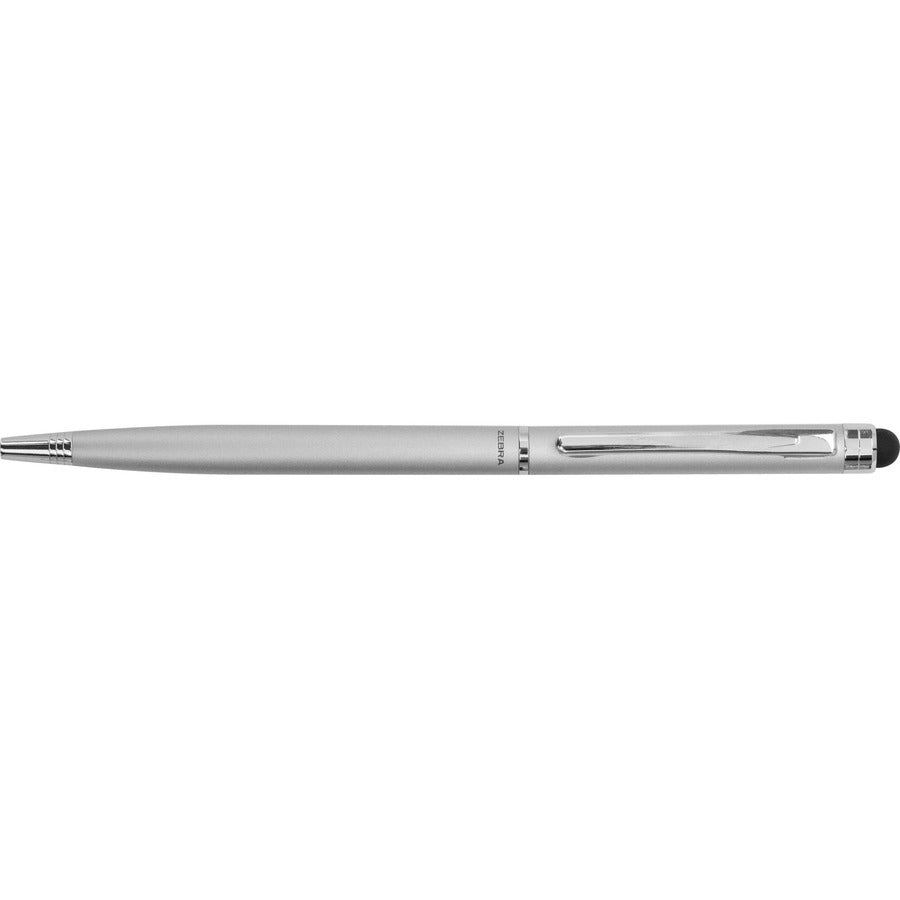 Integrated Writing Pen - 1 - 0.24" - Metal - Silver - Tablet Device Supported