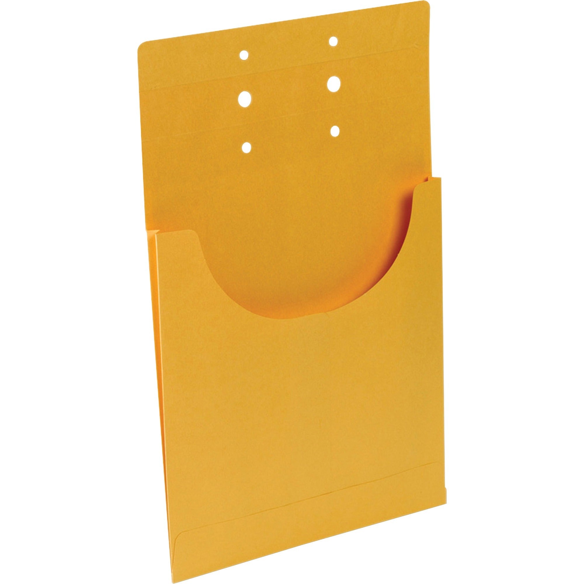 8 1/2" x 11" - 3/4" Expansion - Internal Pocket(s) - Kraft - Durable, Reinforced - 100 / Box
