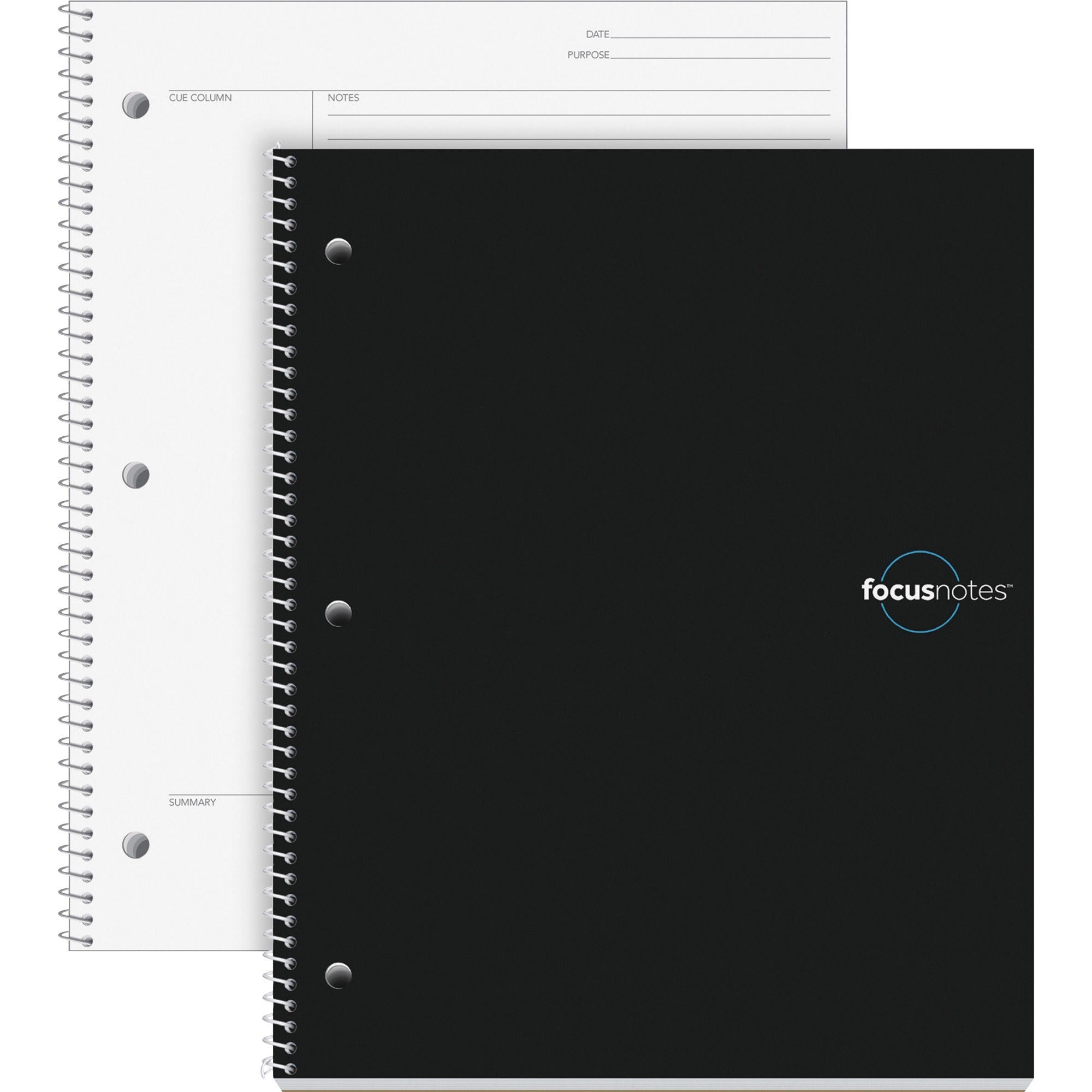 100 Sheets - Wire Bound - 20 lb Basis Weight - Quarto - 9" x 11" Sheet Size - White Paper - Acid-free, Perforated - 1 Each
