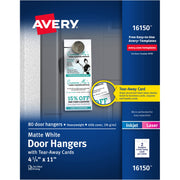 Double-sided, Sturdy, Printable - White - 80 / Pack