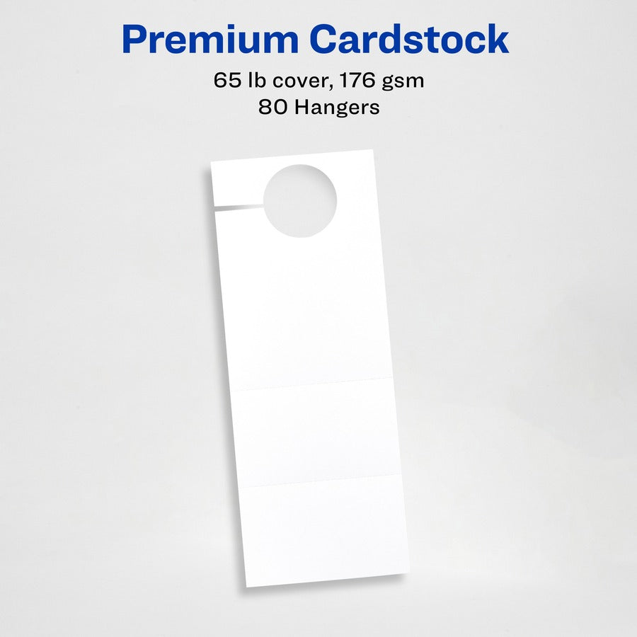 Double-sided, Sturdy, Printable - White - 80 / Pack