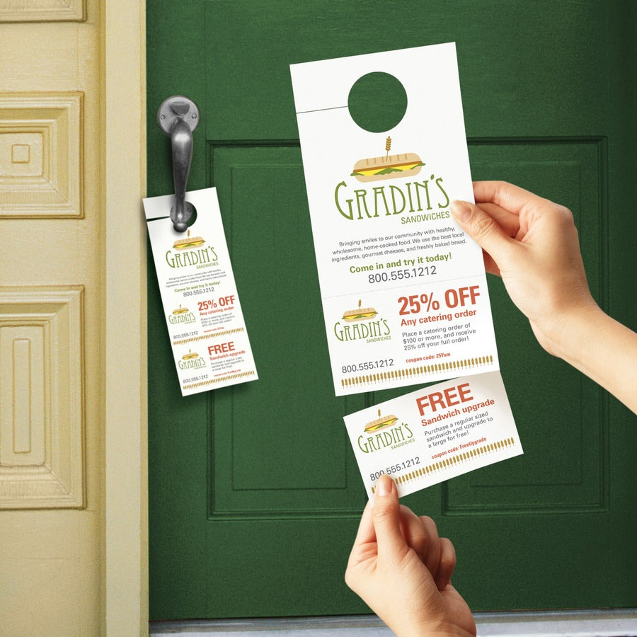 Double-sided, Sturdy, Printable - White - 80 / Pack
