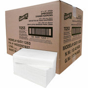 2 Ply - 1/8 Fold - 17" Width x 15" Length - White - 100/Pack - 30 / Carton