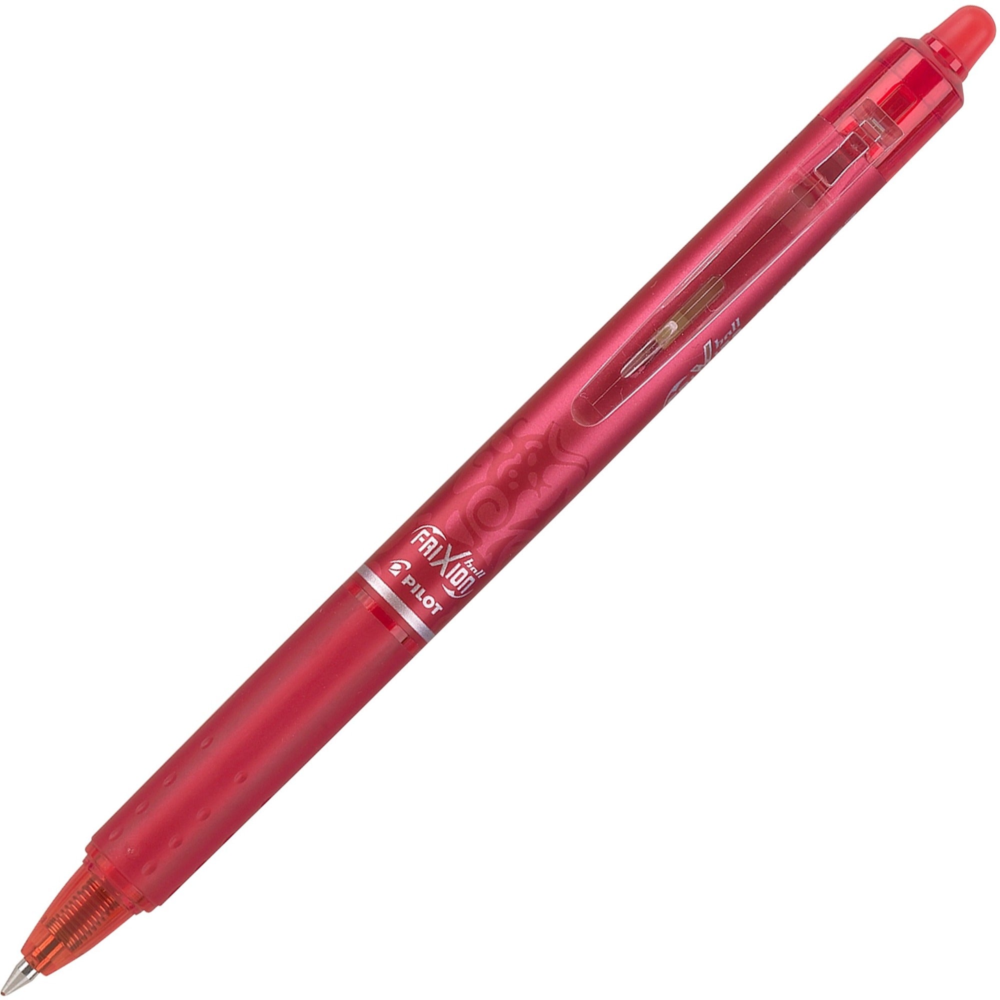 FriXion Gel Pens - 0.7 mm Fine Pen Point - Retractable - Erasable - Red Ink - Gel-based - Document, Writing - 1 Dozen