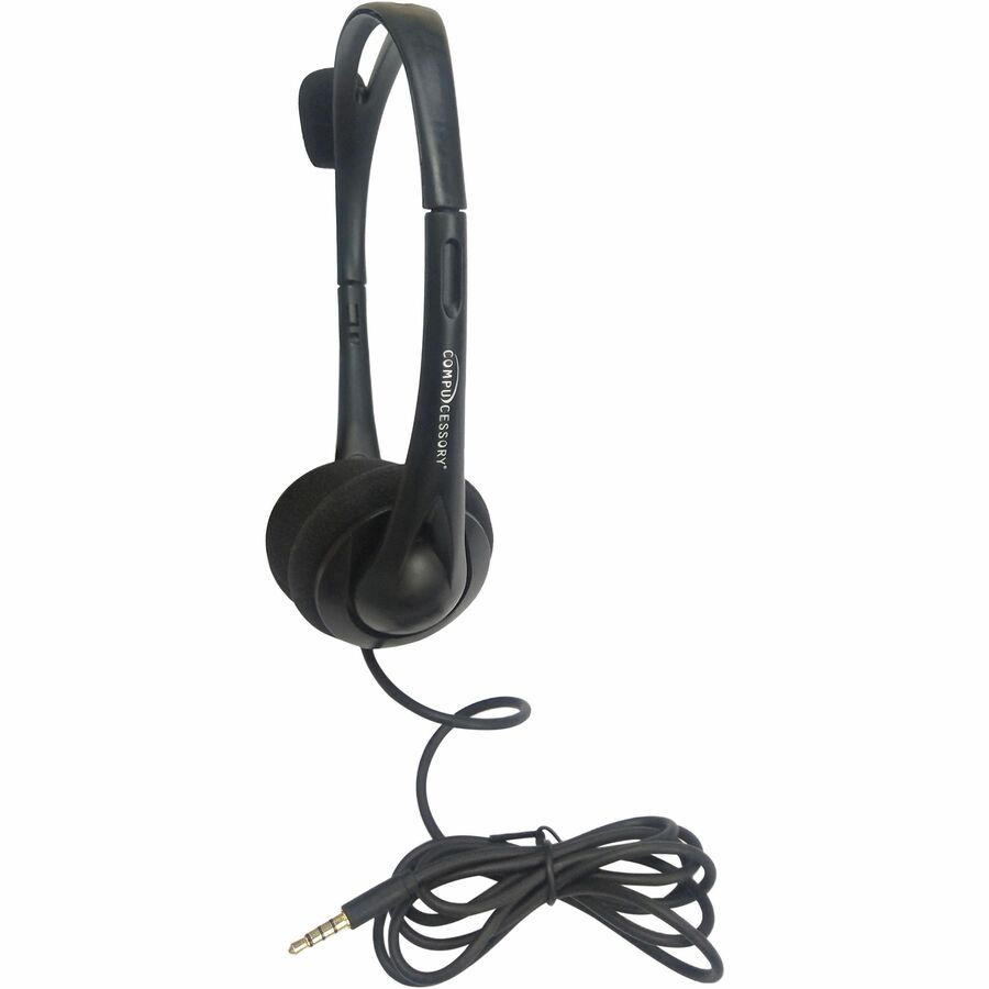 Compucessory Lightweight Stereo Headphones with Mic