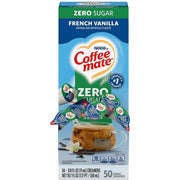 Coffee mate Zero-Sugar French Vanilla Nondairy Liquid Creamer Singles - French Vanilla Flavor - 0.38 fl oz (11 mL) - 50 Serving - 50 / Box