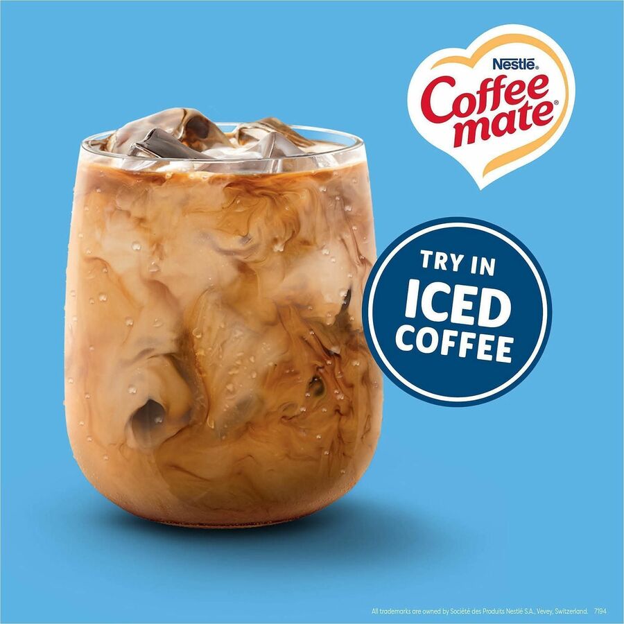 Coffee mate Zero-Sugar French Vanilla Nondairy Liquid Creamer Singles - French Vanilla Flavor - 0.38 fl oz (11 mL) - 50 Serving - 50 / Box