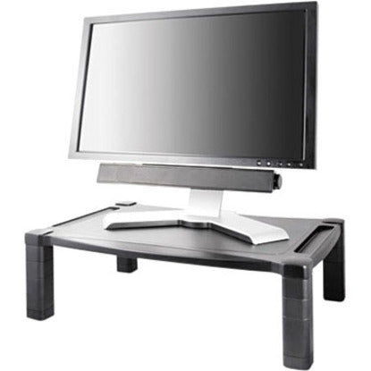 60 lb Load Capacity - 1 x Shelf(ves) - DepthDesktop - Plastic - Black