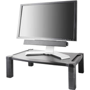 60 lb Load Capacity - 1 x Shelf(ves) - DepthDesktop - Plastic - Black