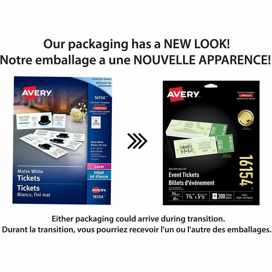 1 3/4" Width x 5 1/2" Length - Laser, Inkjet - Matte - Matte White - Recyclable, Biodegradable, Durable, Customizable - 20 / Sheet - 200 / Pack